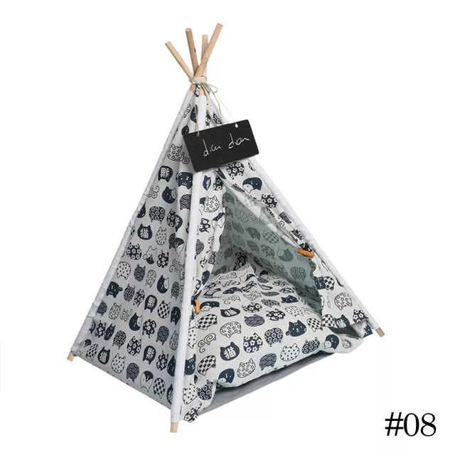 Pet Tent House Dog Bed Portable Removable Washable