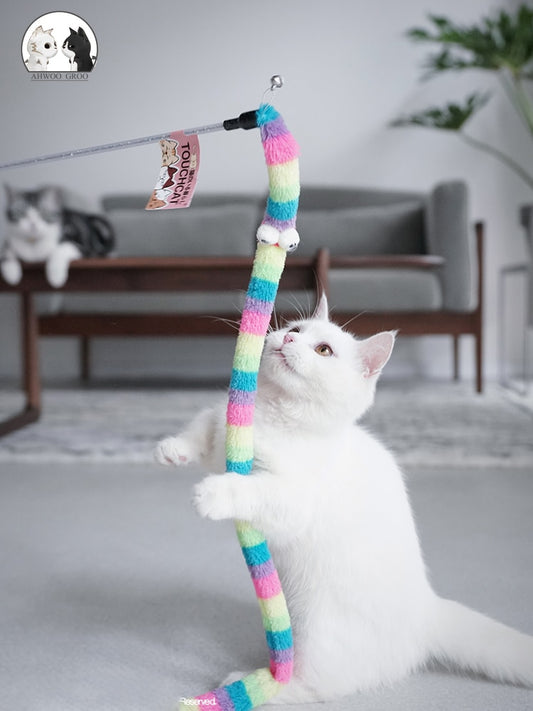 Cat Toy Feather Cat Teaser Wand Cat Interactive Toy