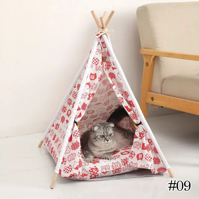 Pet Tent House Dog Bed Portable Removable Washable