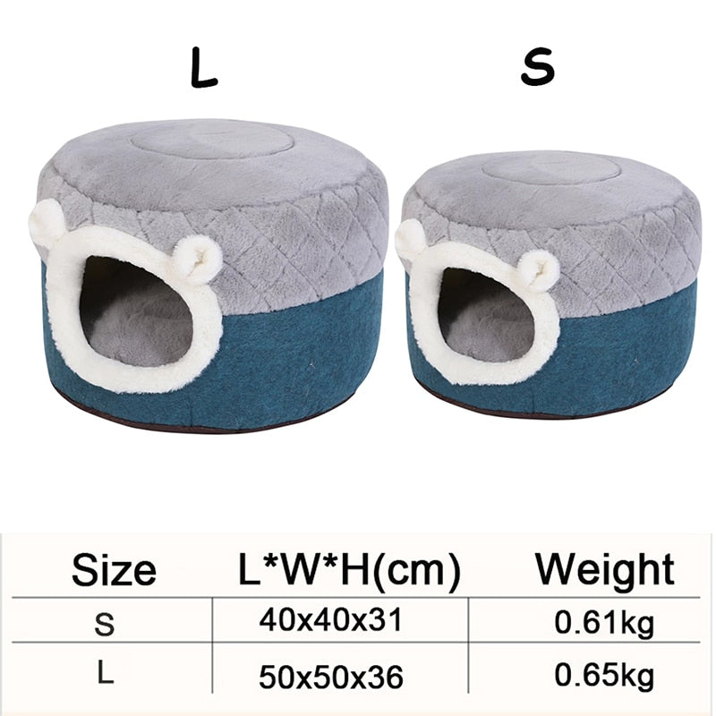 2 In 1 Dog Cat Beds for Small Medium Pet