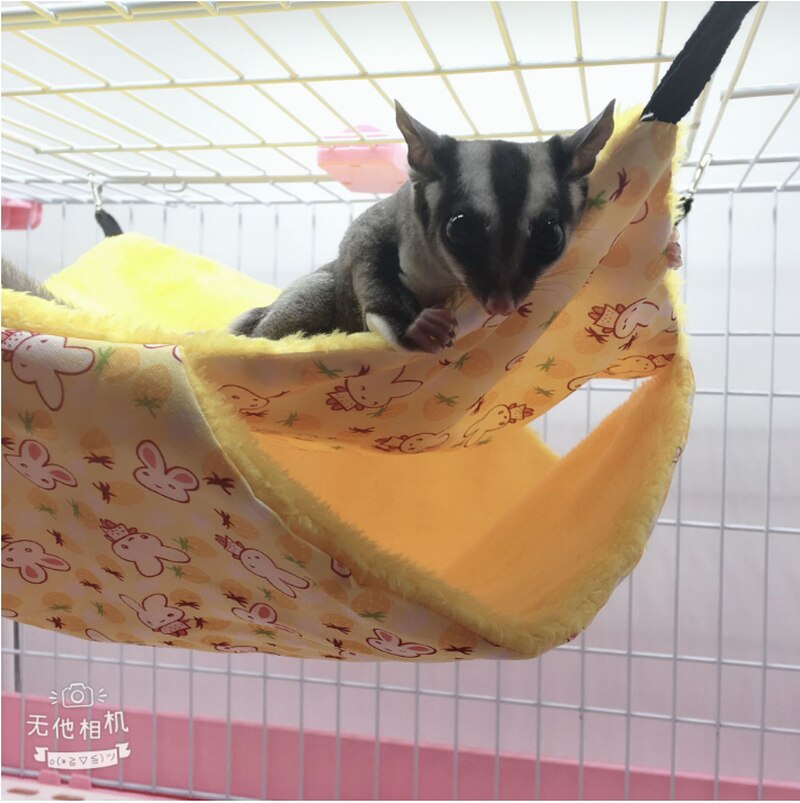 Pet Double-layer Plush  Hammock Warm Hamster