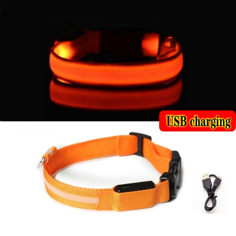 Led Dog Collar Light Anti-lost Collar For Dogs