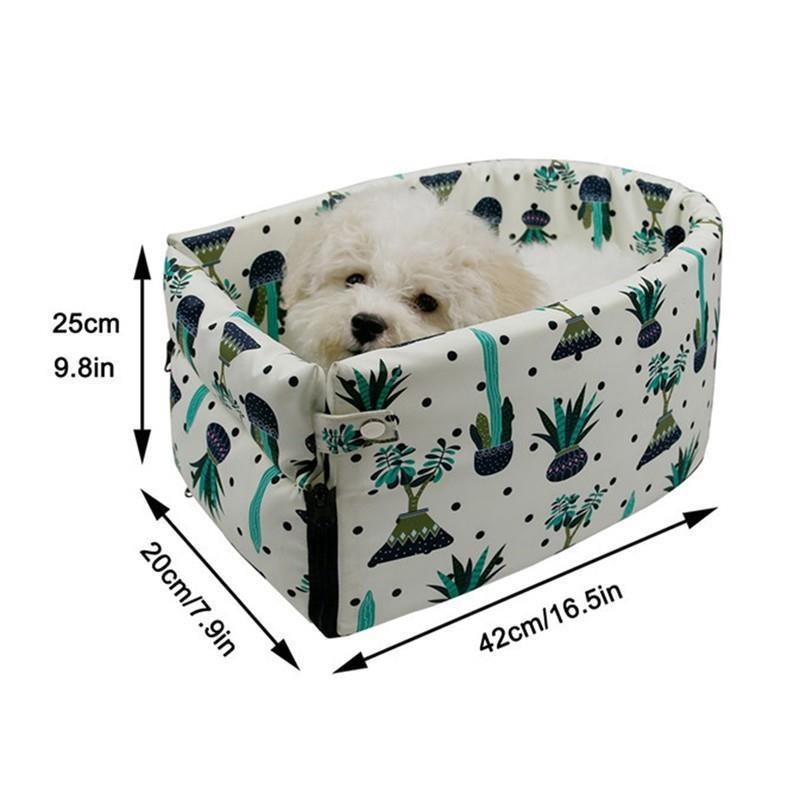 Portable Cat Dog Bed Travel Central Control Car Safety