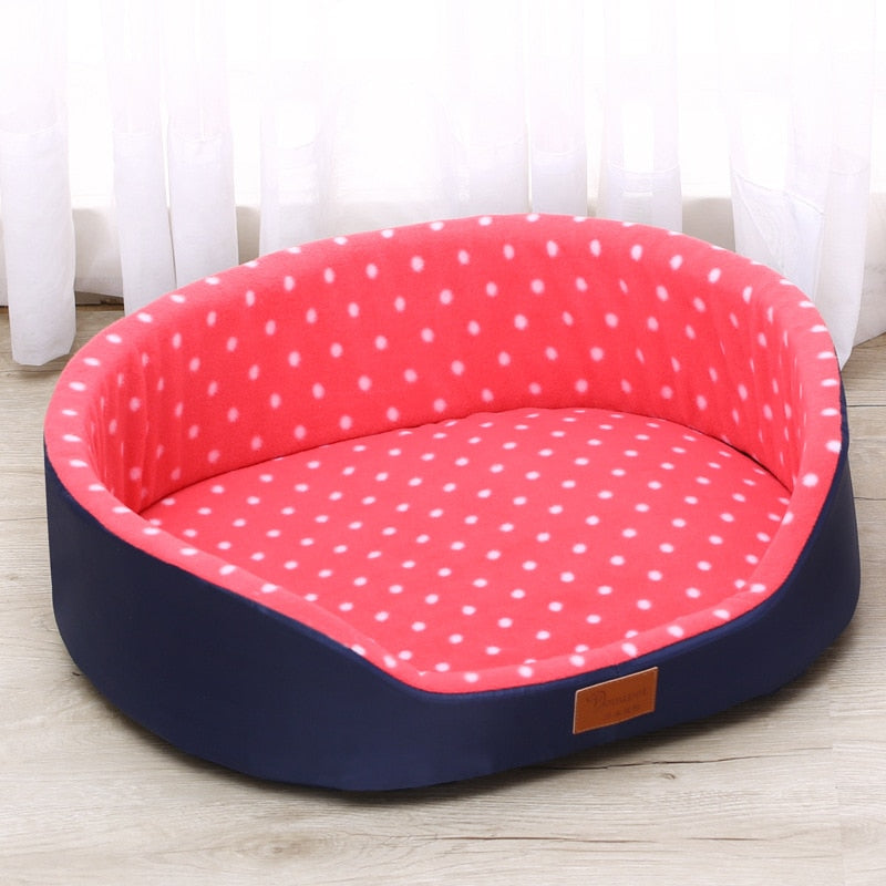 Pet Bed Warm Dot Pattern Top Quality Dog House