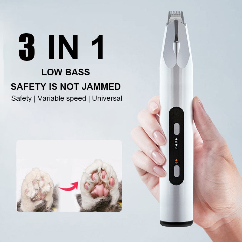 Dog Clippers Professional Pet Trimmer LED Light