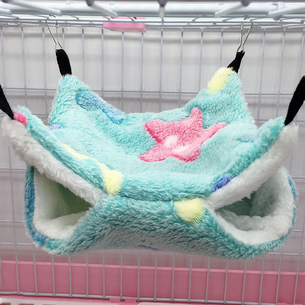 Plush Hamster Hammock Double-layer Thicken