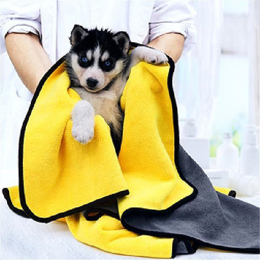 Quick-drying Pet Dog and Cat Towels Soft Fiber Towels