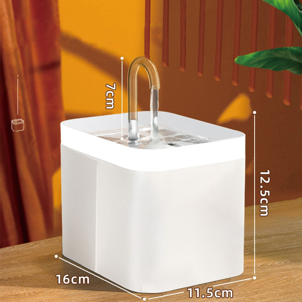 Ultra-Quiet Pet Water Fountain Auto Filter USB