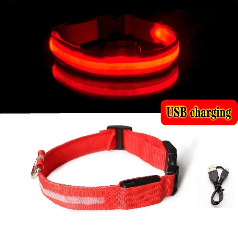 Led Dog Collar Light Anti-lost Collar For Dogs