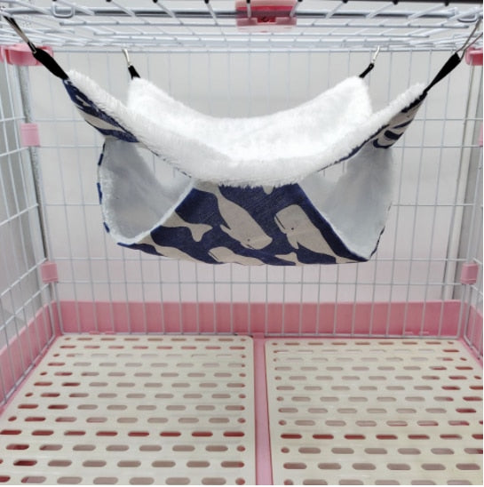 Pet Double-layer Plush  Hammock Warm Hamster