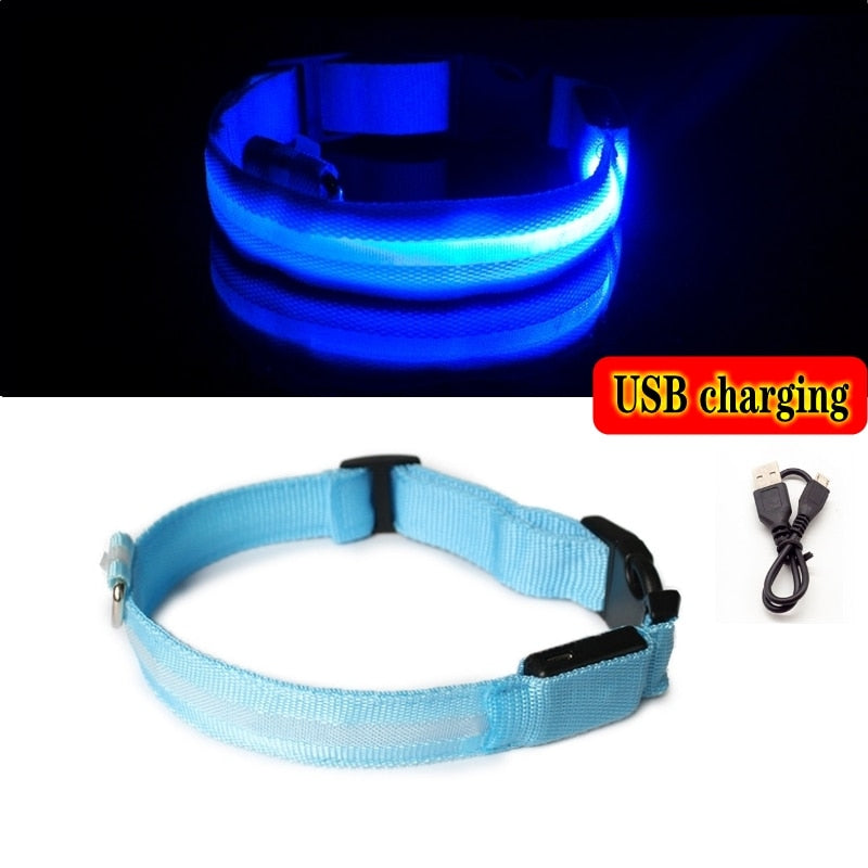 Led Dog Collar Light Anti-lost Collar For Dogs