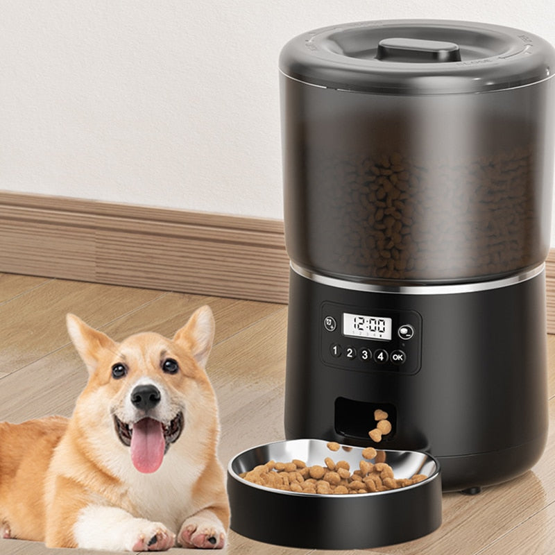 4L Cat Automatic Feeder Detachable Dog Cat Food