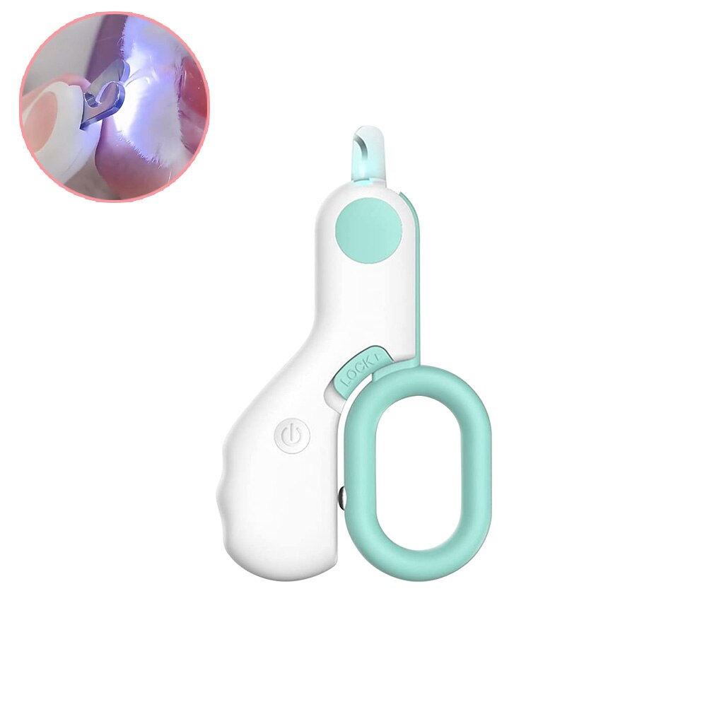 LED Light Cat Dog Nail Clipper Cutter with Safety Lock